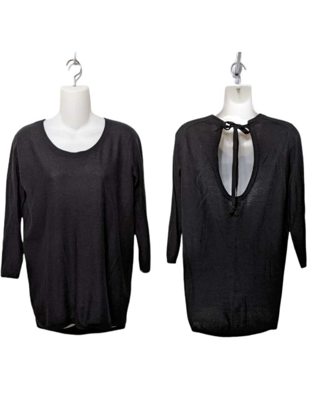 Aritzia T. BABATON Silk Cashmere Scoop Tie Back Sweater XS
